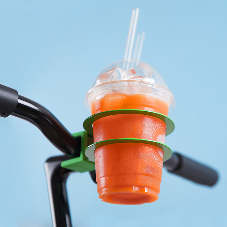Bookman cup holder on handlebar Bookman cup holder on handlebar