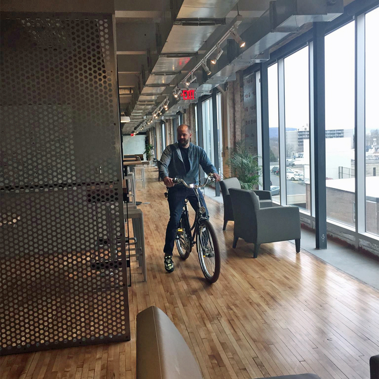 how to bike to the office