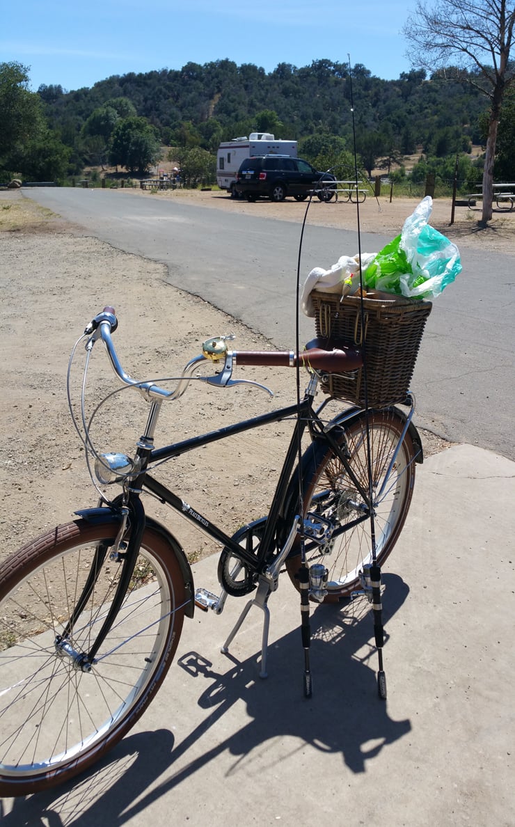 lake casitas ojai black bicycle