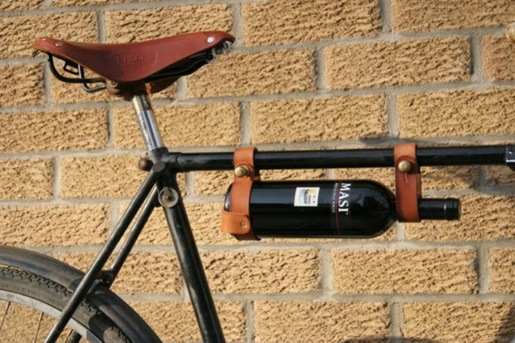 cool bike accessories wine rack