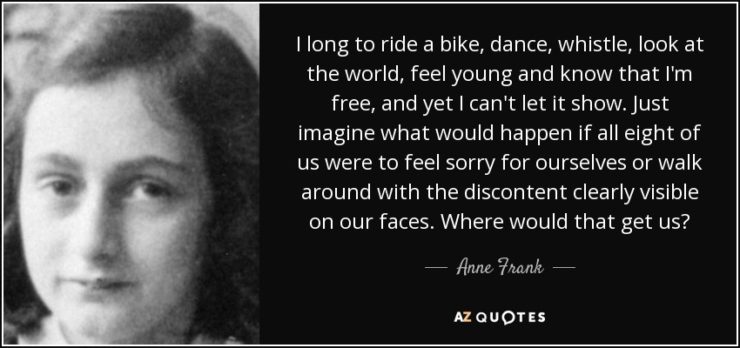 anne frank biking quote anne frank quote that a benefit of bicycling is feeling young