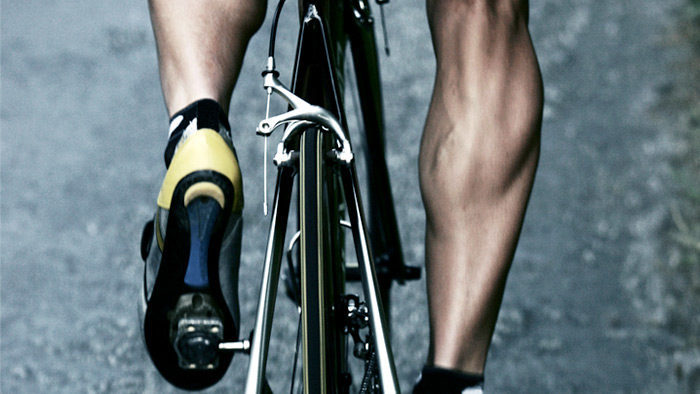 calves on a bicyclist bicycling benefits include stronger calves