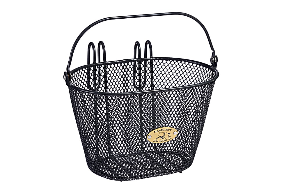 nantucket metal mesh bike basket