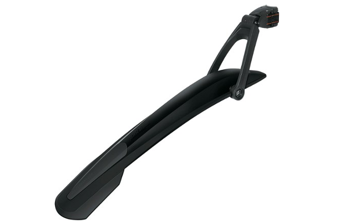 partial bike fender black