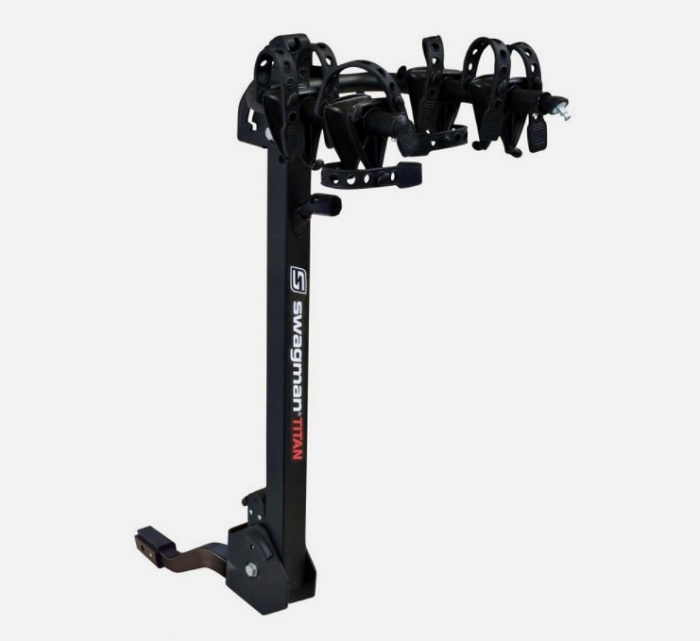 titan 2 hitch mount bike rack for cruiser bikes